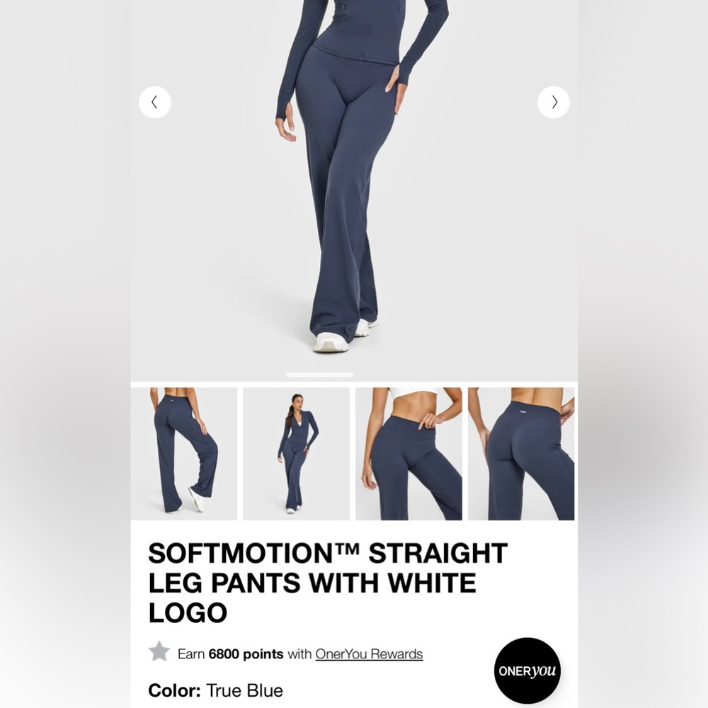 Oner Active SoftMotion™ Straight Leg Pants - True Blue
